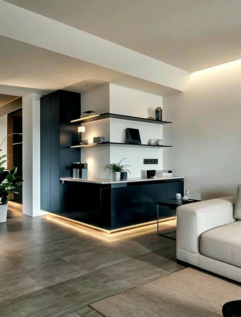 ảnh kệ trang trí phòng khách hiện đại cực kì đẹp