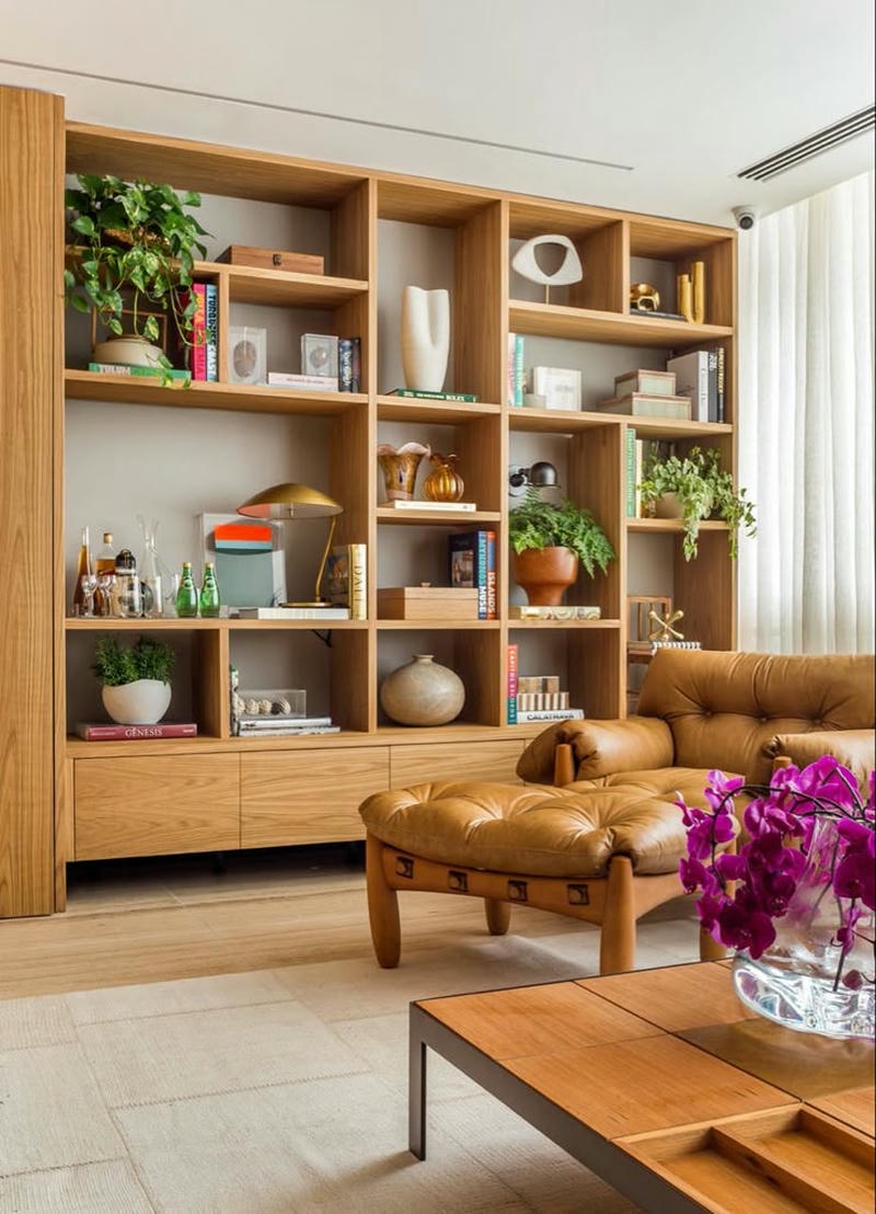 ảnh kệ trang trí phòng khách hiện đại