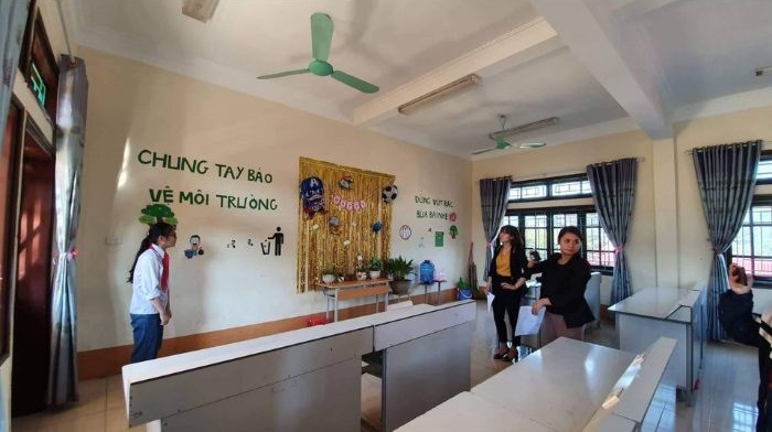 ảnh mẫu trang trí lớp học thcs đẹp đơn giản