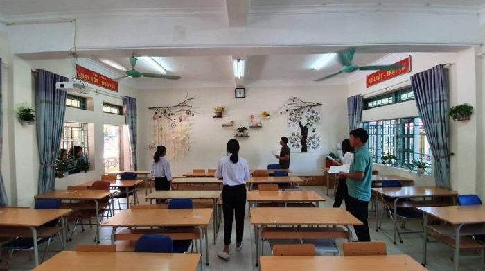 ảnh mẫu trang trí lớp học thcs đơn giản đẹp