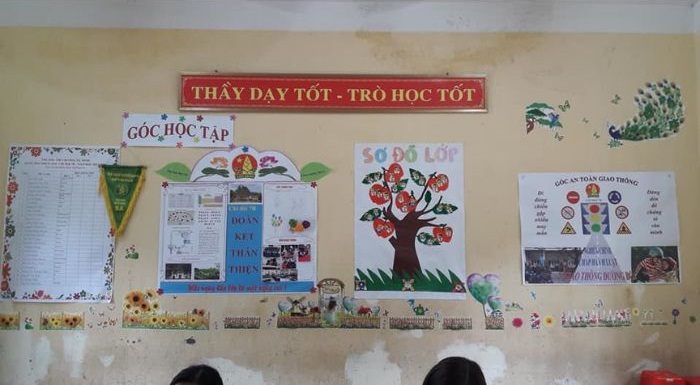 ảnh mẫu trang trí lớp học thcs siêu đẹp