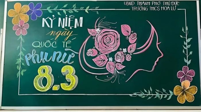 ảnh trang trí 8.3 cực xinh