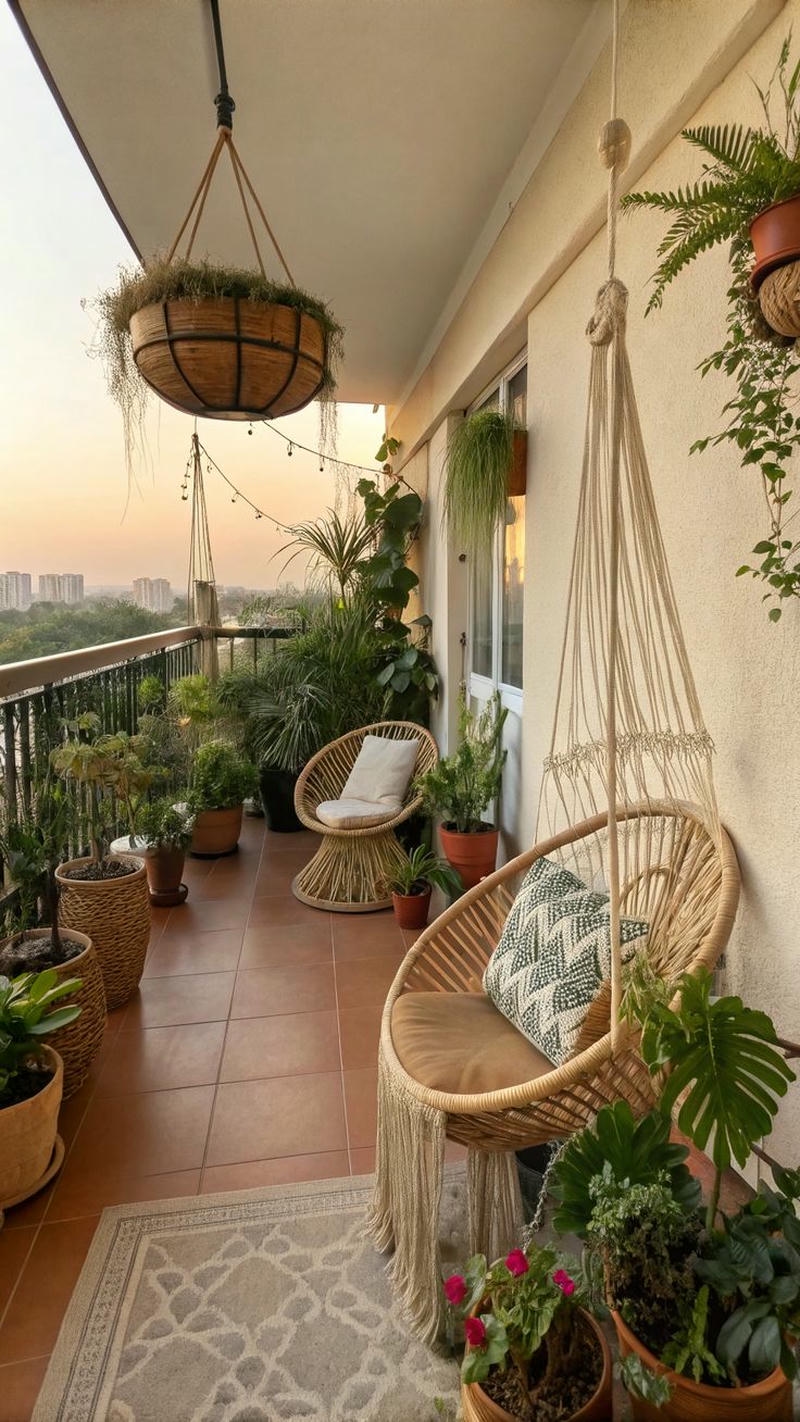 ảnh trang trí ban công đơn giản