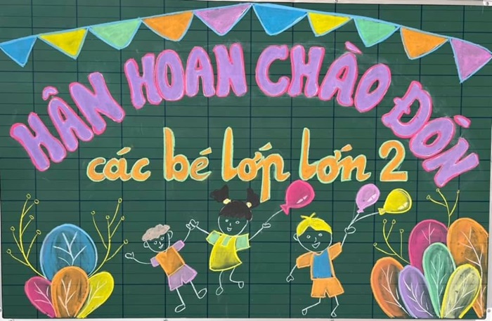 ảnh trang trí bảng chào mừng năm học mới xinh