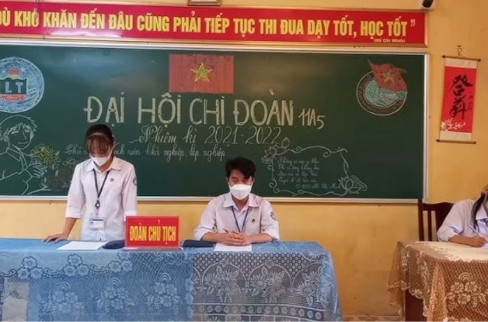 ảnh trang trí bảng đại hội chi đoàn chất