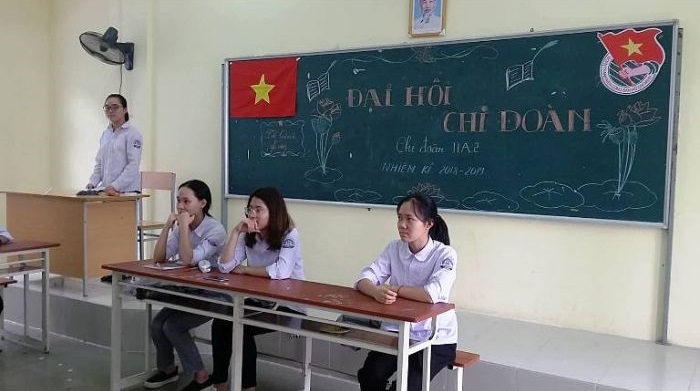 ảnh trang trí bảng đại hội chi đoàn cực đẹp
