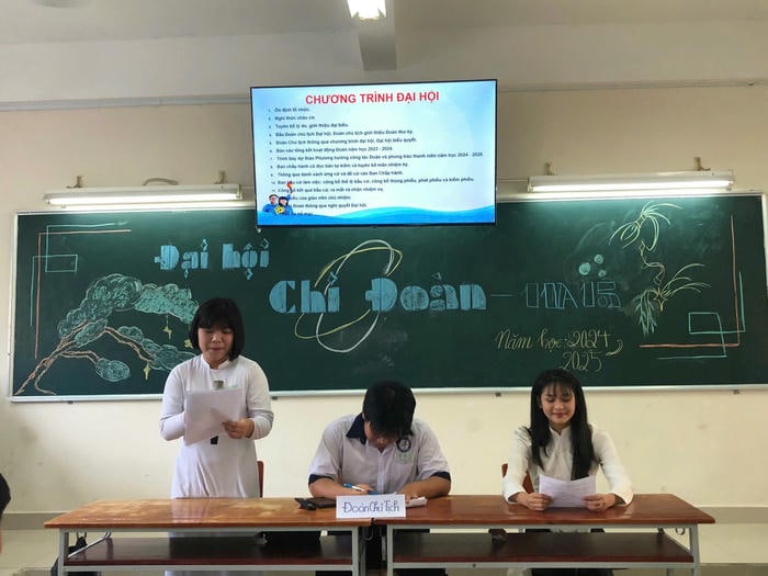 ảnh trang trí bảng đại hội chi đoàn cực đơn giản