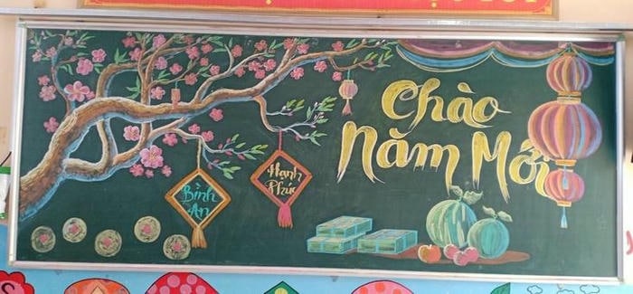 ảnh trang trí bảng khai giảng cực cute