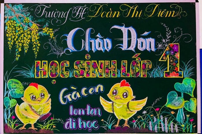 ảnh trang trí bảng khai giảng cute nhất