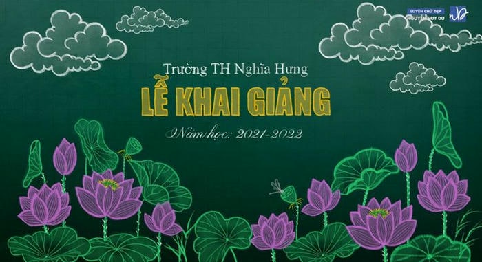 ảnh trang trí bảng khai giảng siêu dễ thương