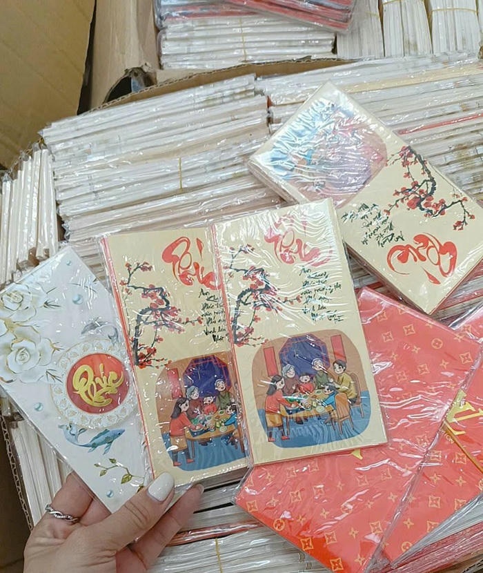 ảnh trang trí bao lì xì đẹp cực