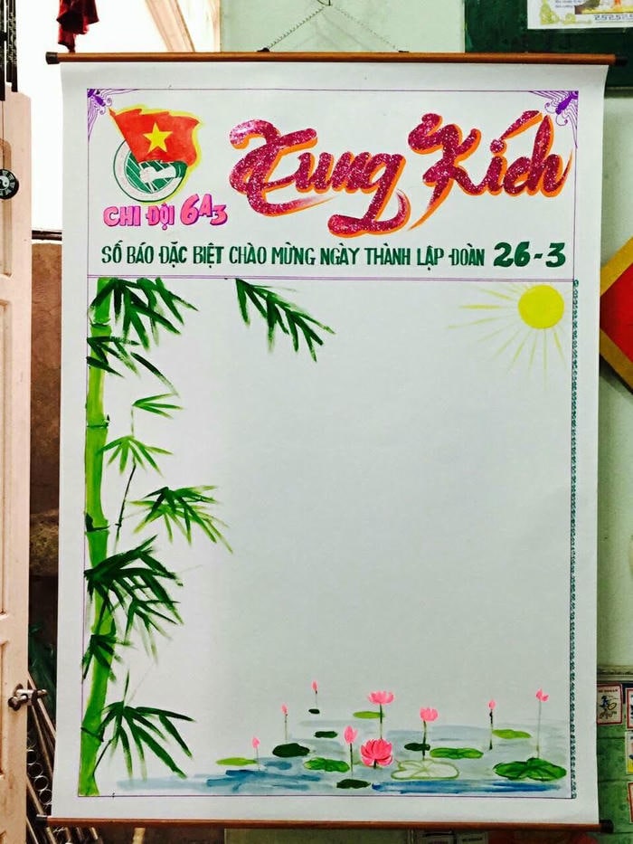 ảnh trang trí báo tường trên giấy a0