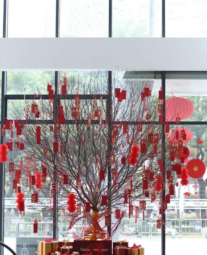 ảnh trang trí cây đào đẹp
