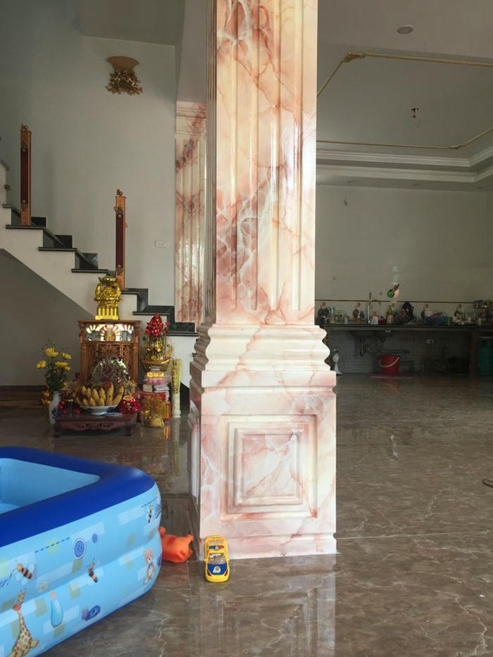 ảnh trang trí cột vuông trước nhà đẹp nhất