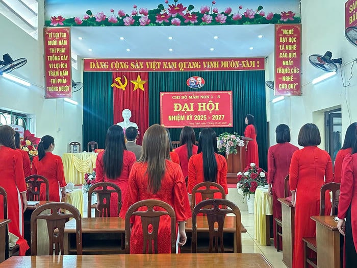 ảnh trang trí đại hội chi bộ đẹp đơn giản