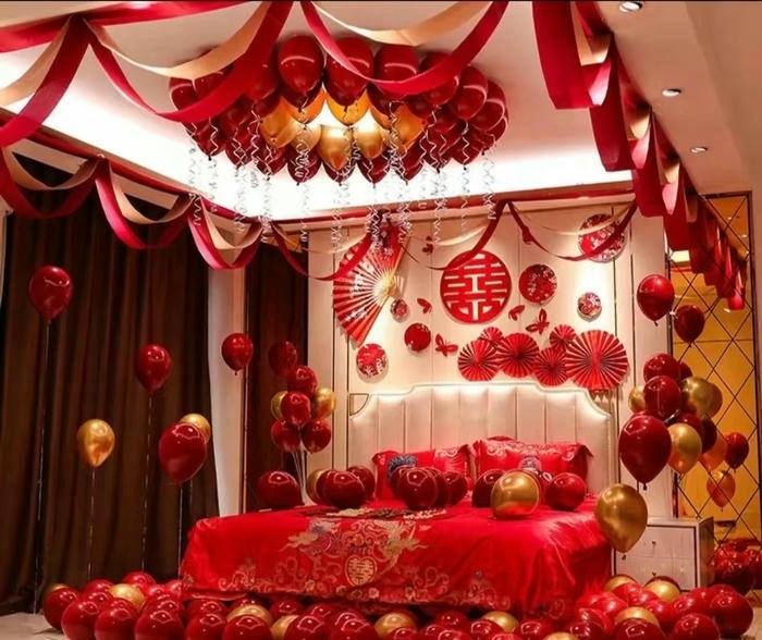 ảnh trang trí giường cưới siêu đẹp