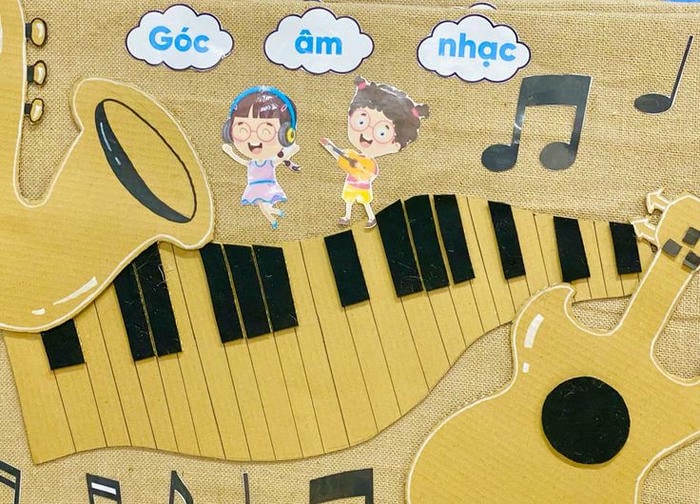 ảnh trang trí góc âm nhạc đẹp nhất