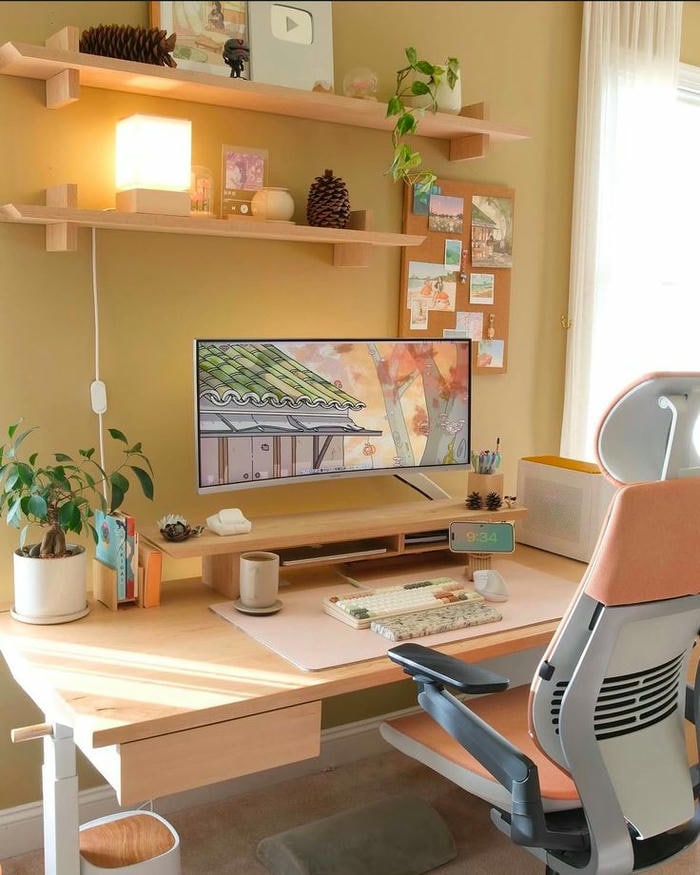ảnh trang trí góc học tập đẹp xinh