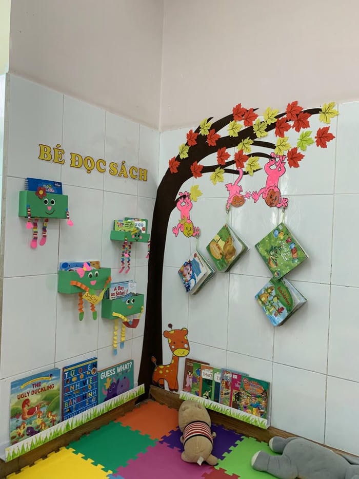 ảnh trang trí góc thư viện đẹp xinh nhất