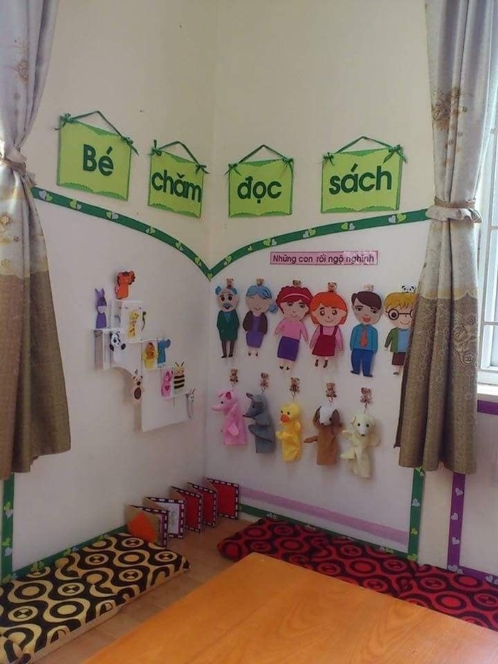 ảnh trang trí góc thư viện đẹp xinh
