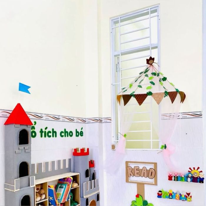 ảnh trang trí góc thư viện