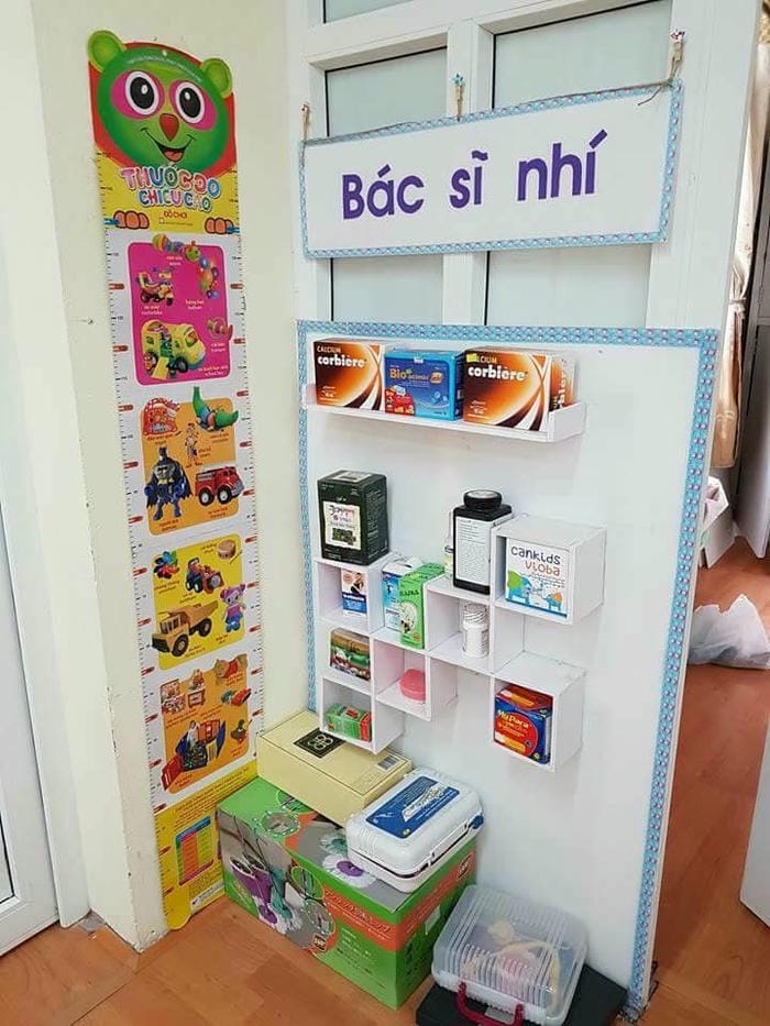 ảnh trang trí góc xây dựng steam đẹp nhất bác sĩ nhí