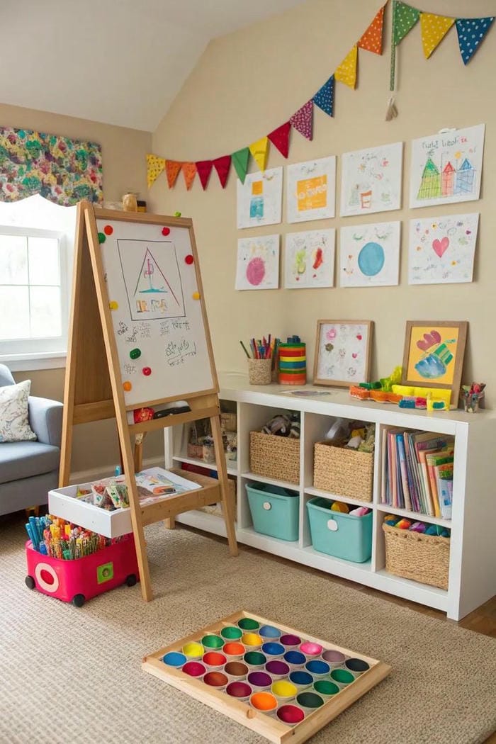 ảnh trang trí góc xây dựng steam đẹp nhất kệ sách