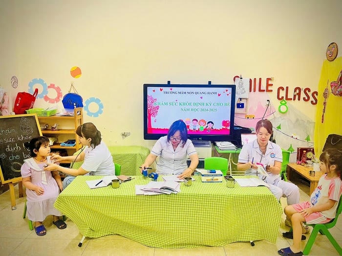ảnh trang trí lớp học mầm non xinh nhất
