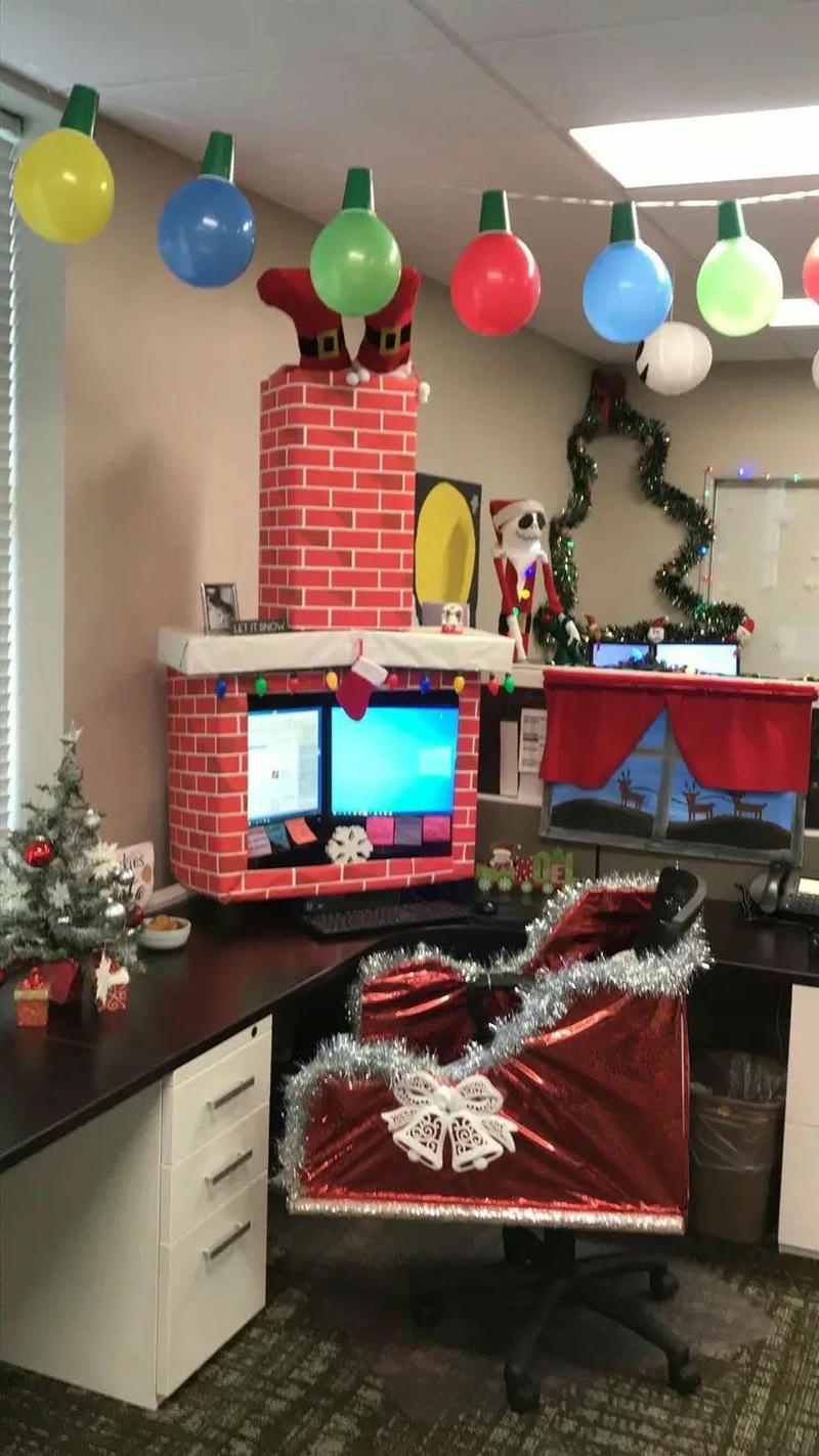 ảnh trang trí noel văn phòng chất