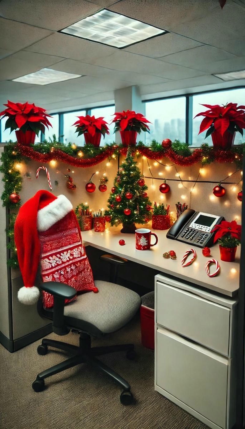 ảnh trang trí noel văn phòng cực đẹp