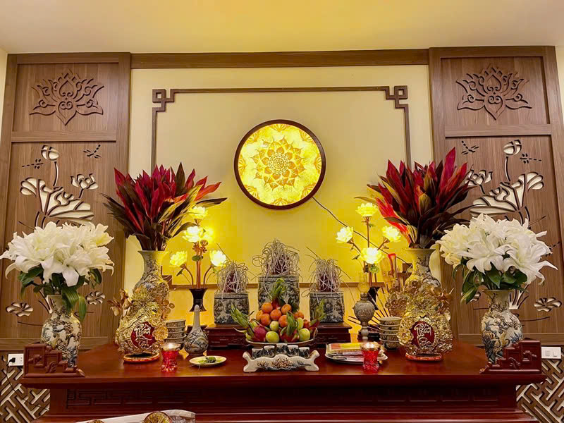 ảnh trang trí phòng thờ đẹp nhất