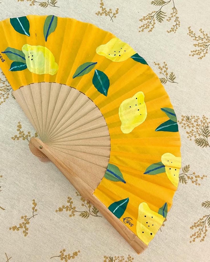 ảnh trang trí quạt quả chanh