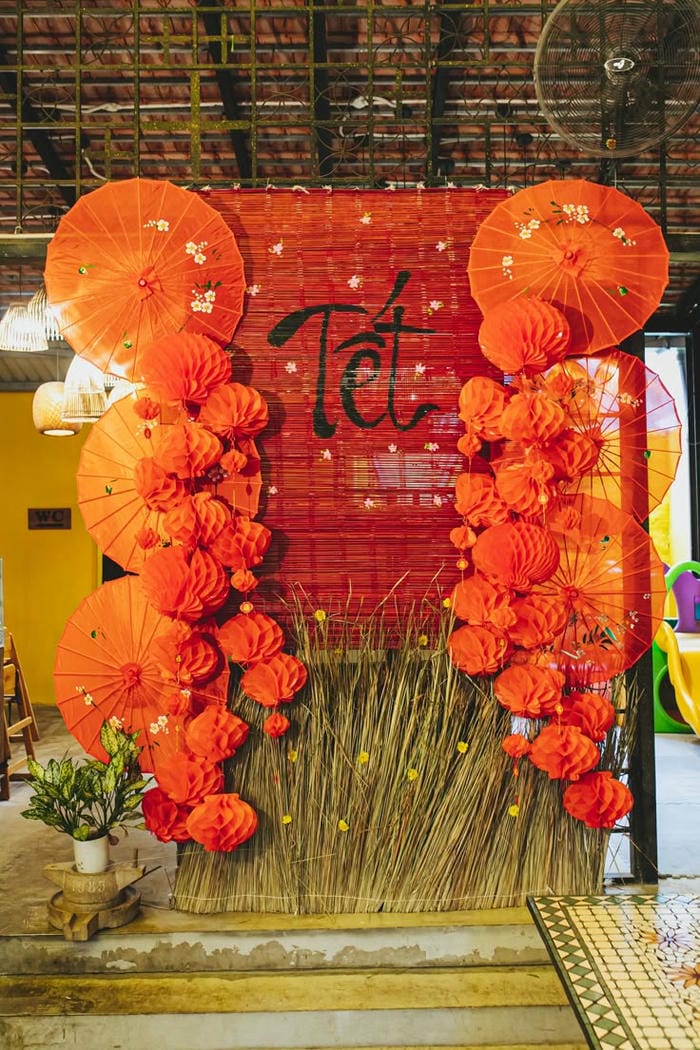 ảnh trang trí tết mầm non đơn giản