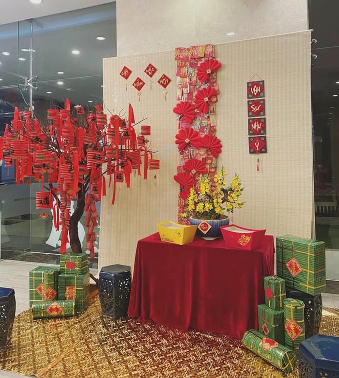 ảnh trang trí tết mầm non nhở nhắn