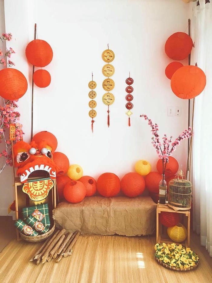 ảnh trang trí tết mầm non siêu đẹp