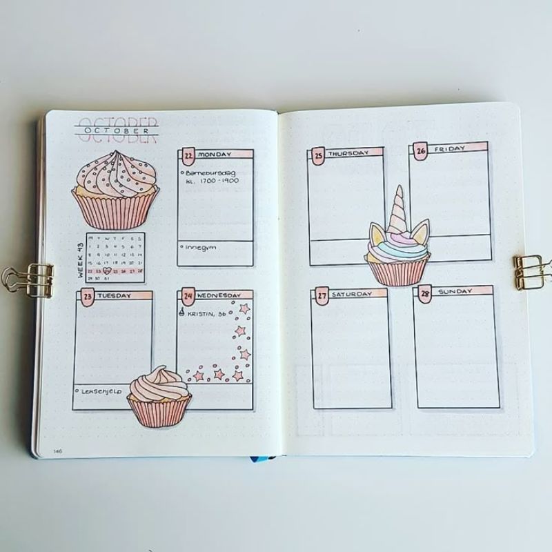 ảnh trang trí thời khóa biểu cute