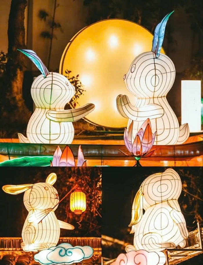 ảnh trang trí trung thu thỏ đẹp nhất