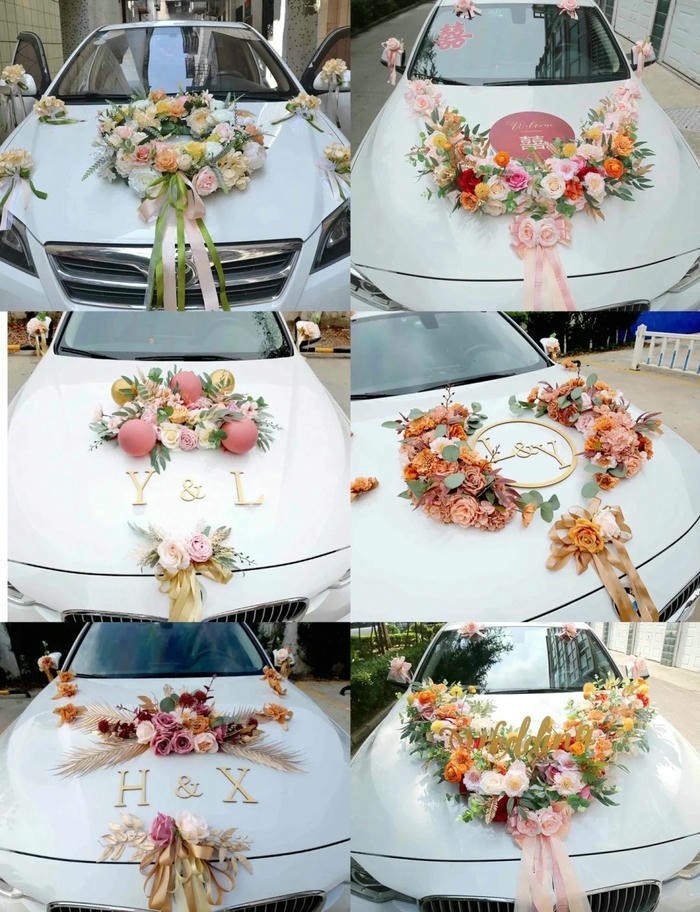 ảnh trang trí xe hoa đơn giản xinh