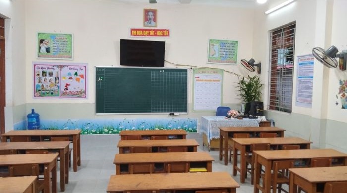 hình ảnh mẫu trang trí lớp học thcs đẹp