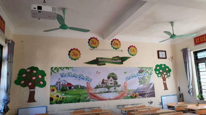 hình ảnh mẫu trang trí lớp học thcs siêu đơn giản