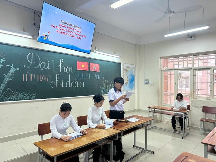 hình ảnh trang trí bảng đại hội chi đoàn cực đẹp