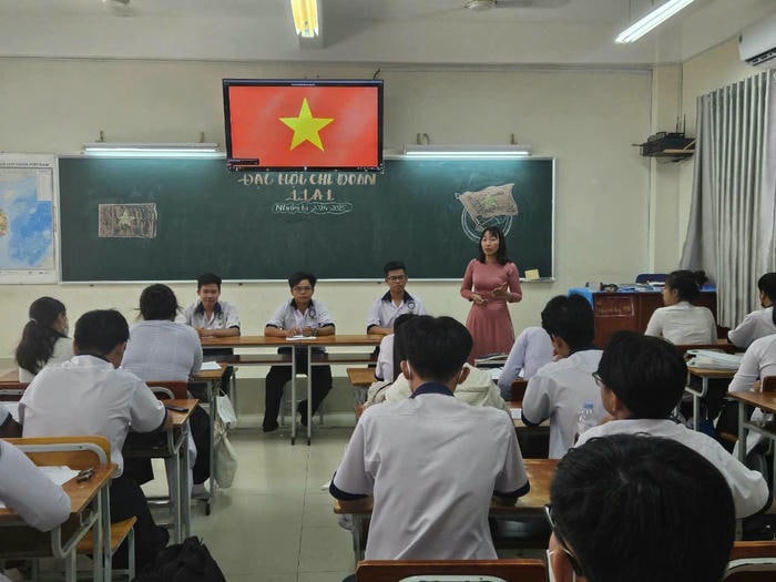 hình ảnh trang trí bảng đại hội chi đoàn đẹp