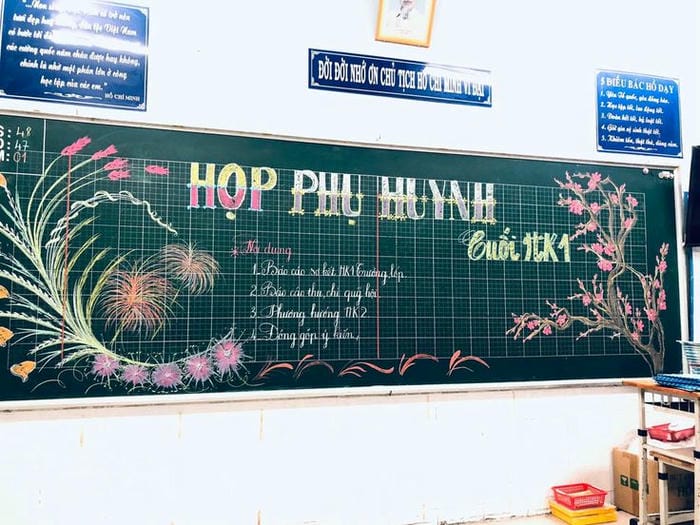 hình ảnh trang trí bảng họp phụ huynh cực đẹp