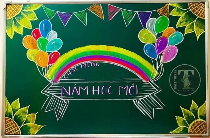 hình ảnh trang trí bảng khai giảng cực đẹp