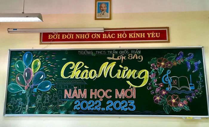 hình ảnh trang trí bảng khai giảng siêu đẹp