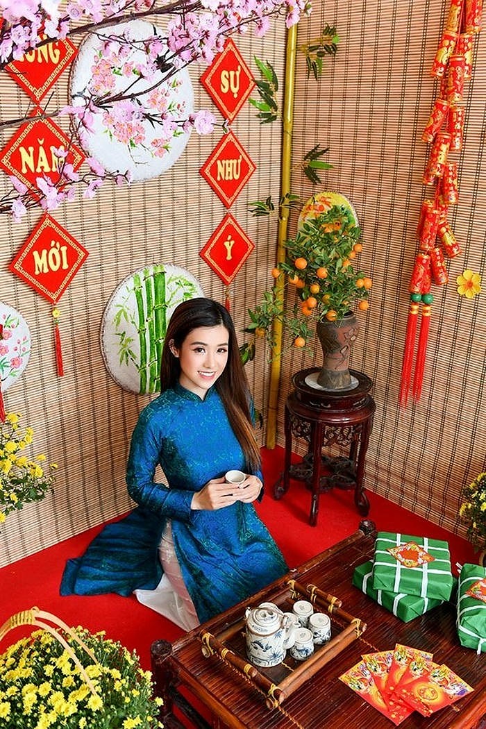 hình ảnh trang trí bánh chưng đẹp