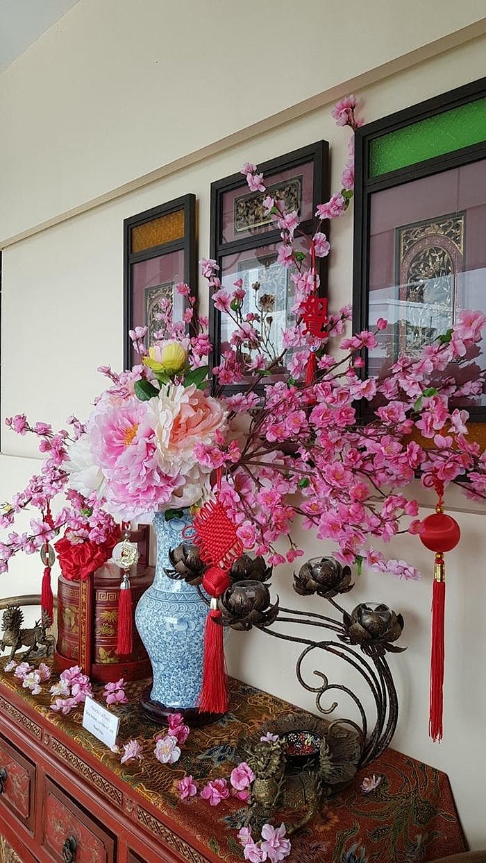 hình ảnh trang trí cây đào xinh