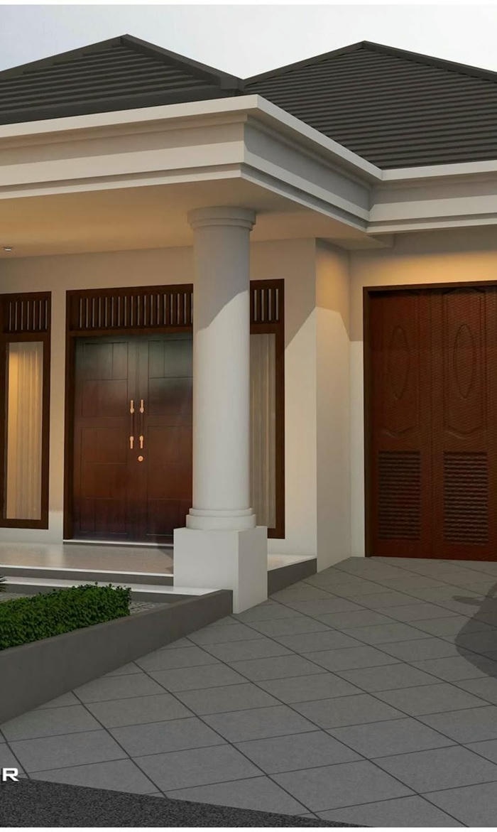 hình ảnh trang trí cột vuông trước nhà đẹp cực