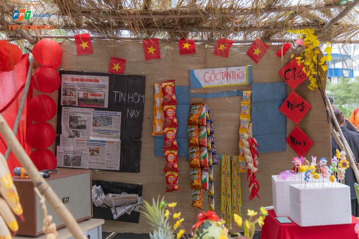 hình ảnh trang trí gian hàng ẩm thực trường học cực đẹp