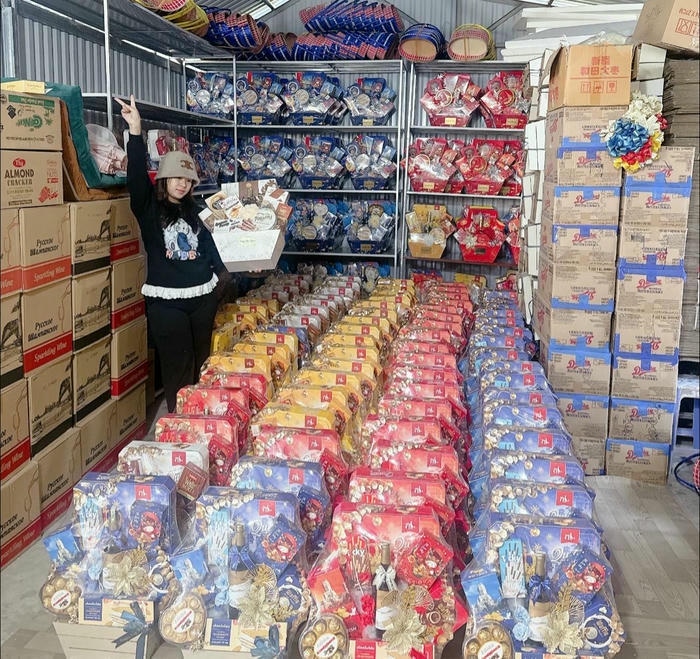 hình ảnh trang trí giỏ quà tết cực đẹp
